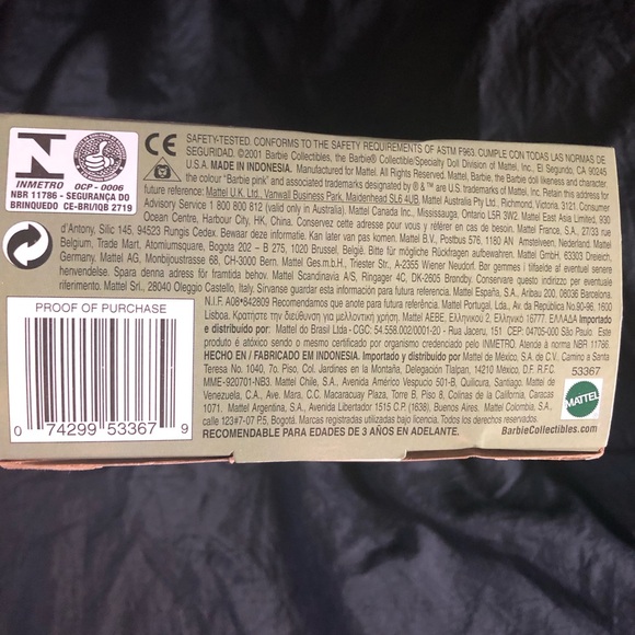 2001 Barbie Collectible Dolls of the World Princess of Ireland nwb - Picture 10 of 14